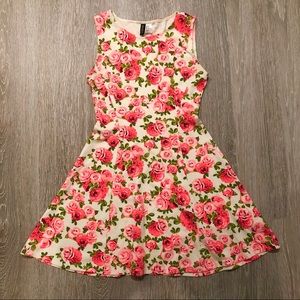 H&M - Floral Print Flare Tank Dress Size 10